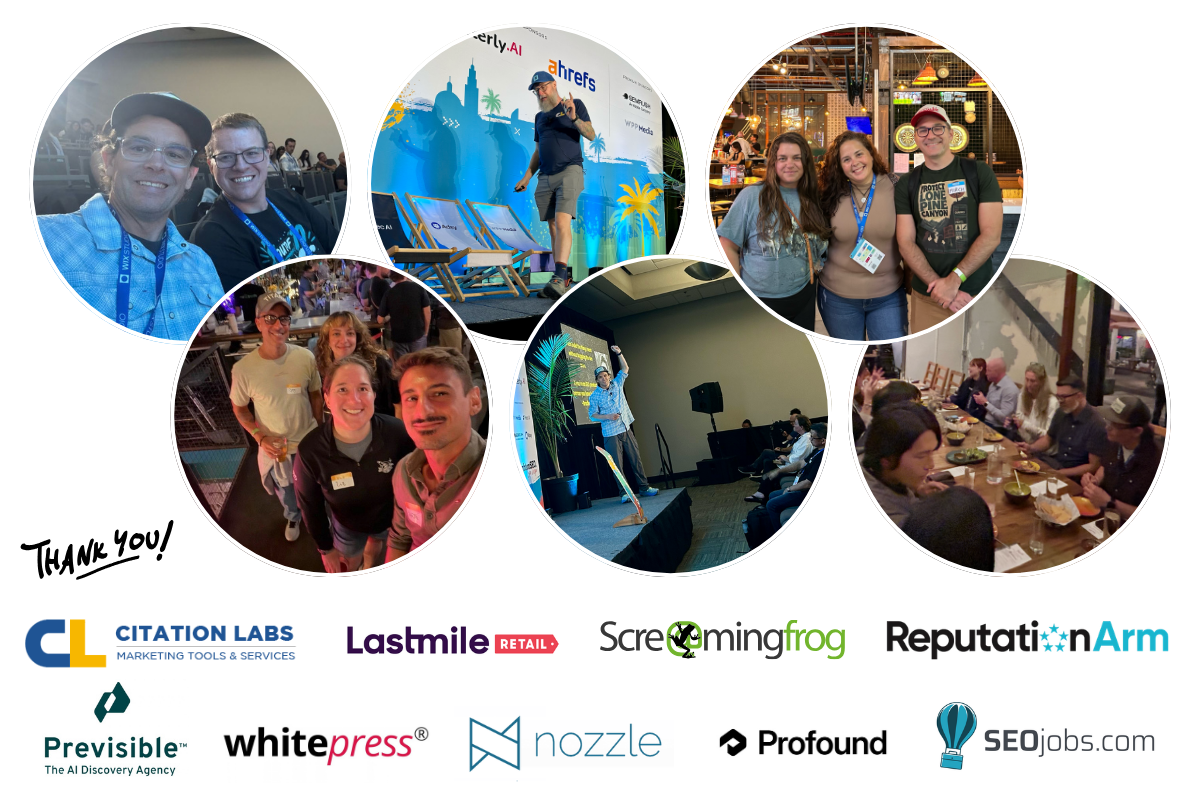 Photo collage from the Boardwalk Bash featuring Noah speaking, taco dinner, and more friends